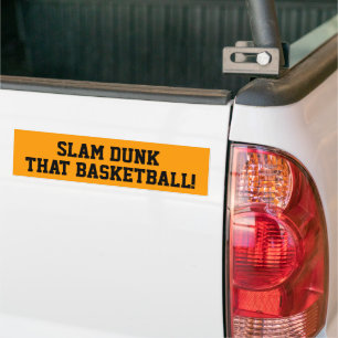 Voiture Autocollant de pare-chocs Slam Dunk Basketball