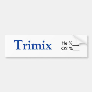 Voiture Autocollant de réservoir de Trimix