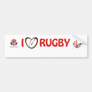 Voiture autocollant de rugby de la Géorgie