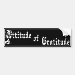 Voiture Autocollant de slogan AA/NA Attitude de Gratitude