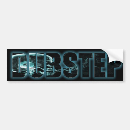 Voiture Autocollant de tabagisme de DubStep de crâne (Devant)