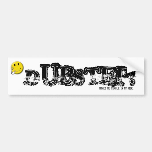 Voiture autocollant de techno de dubstep (Devant)