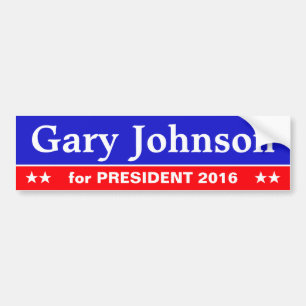 Voiture Autocollant de vieille école : Gary Johnson pour