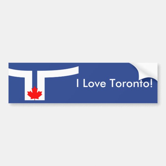 Voiture Autocollant Drapeau de Toronto, Canada (Devant)
