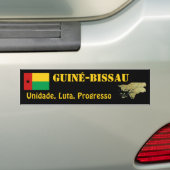 Voiture Autocollant drapeau et carte de Guinée-Bissau (En voiture)