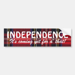 Voiture Autocollant écossais de l'indépendance de tartan