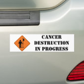Voiture autocollant en cours de destruction de cancer (En voiture)