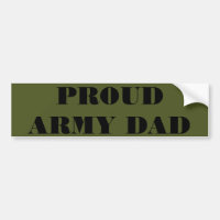 Autocollant fier papa de l'armée