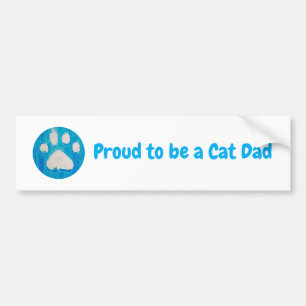 Voiture Autocollant fièrement Papa de chat