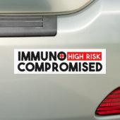 Voiture Autocollant Immunocompromis à haut risque de mobil (En voiture)