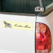 Voiture Autocollant mammaire de Cocker américain (Sur camion)