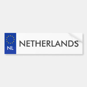 Voiture Autocollant néerlandais de carte grise
