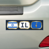 Voiture Autocollant pare-chocs du code de la carte du drap (En voiture)