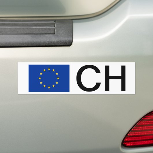 Voiture autocollant pare-chocs UE avec lettres de code pay (En voiture)
