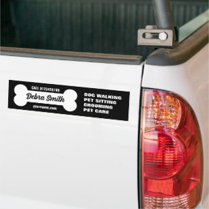 Voiture Autocollant pour entreprise de promenade de chien
