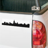 Voiture Autocollant Silhouette Silhouette Skyline de New Y (Sur camion)