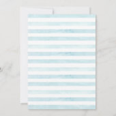 Voiture bleue | Invitation au Baby shower sur comm (Dos)