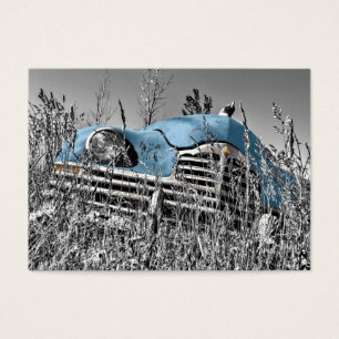 Voiture bleue vintage