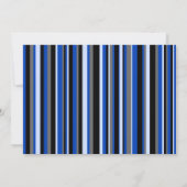 Voiture Blue Race Anniversaire Invitation (Dos)