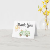 Voiture Carte de remerciements (Fleur jaune)