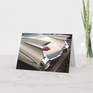 VOITURE CLASSIQUE AVEC CARTE DE FÊTE DES PÈRES FIN
