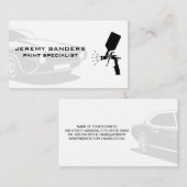 Voiture classique | Carte de visite du service de  (Devant / Derrière)