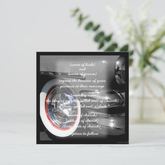 voiture classique Invitation (Debout devant)