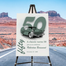 Voiture Classique Travel Green 50e Anniversaire