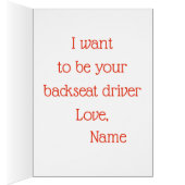 Voiture classique vintage couple d'hiver romantiqu (Intérieur (Droit))