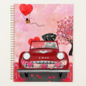 Voiture de chien Schnauzer avec les coeurs Valenti (Devant)