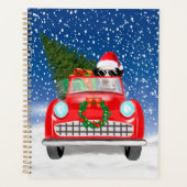 Voiture De Conduite De Chien Dalmatien En Noël De (Devant)