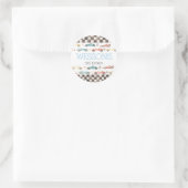 Voiture de course Autocollants fête d'anniversaire (Sac)