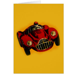 Voiture de course automobile jaune rouge