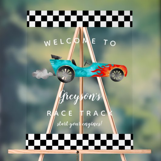 Voiture de course Boy Symbole de fête d'anniversai (Neutre)