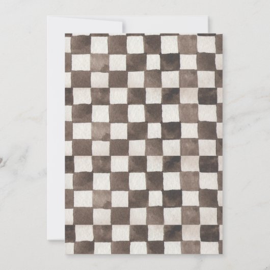 Voiture de course Invitation Anniversaire (Dos)