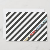 Voiture de course Invitation Anniversaire (Dos)