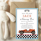 Voiture de course Invitation Anniversaire