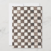 Voiture de course Invitation Anniversaire (Dos)