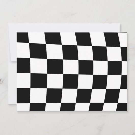 Voiture de course Jaune Carte de remerciements d'a (Dos)