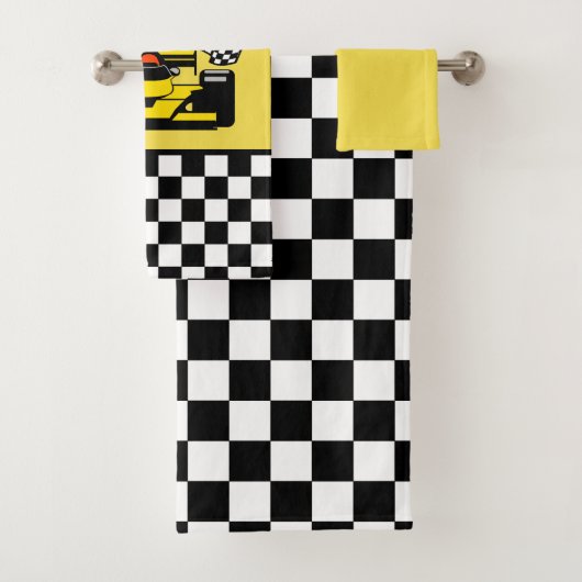 Voiture de course jaune : Drapeau de contrôleur (En situation)