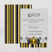 Voiture de course or RSVP (Devant / Derrière)