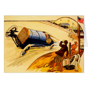 Voiture de course ~ Poster d'auto Vintage