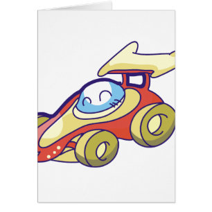 Voiture de course rouge