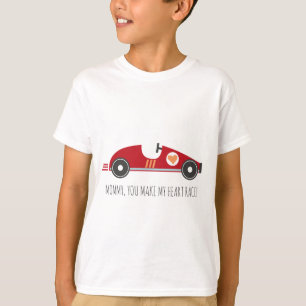 Voiture de cru de course du T-shirt de