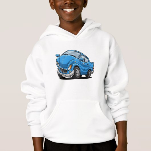 Voiture de dessin animé bleue (Devant)