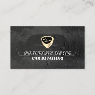 Voiture de logo de luxe détaillant Carte de visite