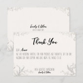 Voiture de Merci Mariage personnalisée simple et m (Devant / Derrière)