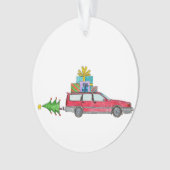 Voiture de Noël avec cadeaux (devant)