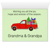 Voiture de Noël classique personnalisable (Intérieur Horizontal (Bas))