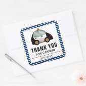 Voiture de police Anniversaire Fête Faveur Sticker (Enveloppe)